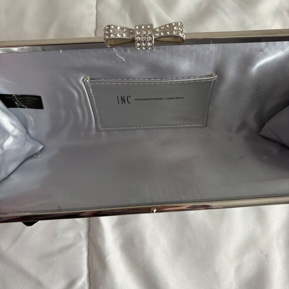 I.N.C. International Concepts Carolyn Glitter Clutch Wedding, Evening, Party - Picture 7 of 7